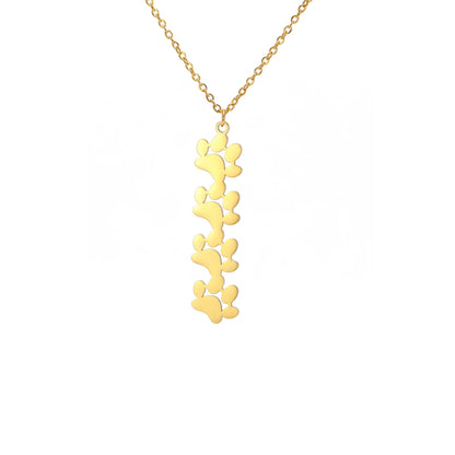 Paw Outline Pendant — Stainless Steel