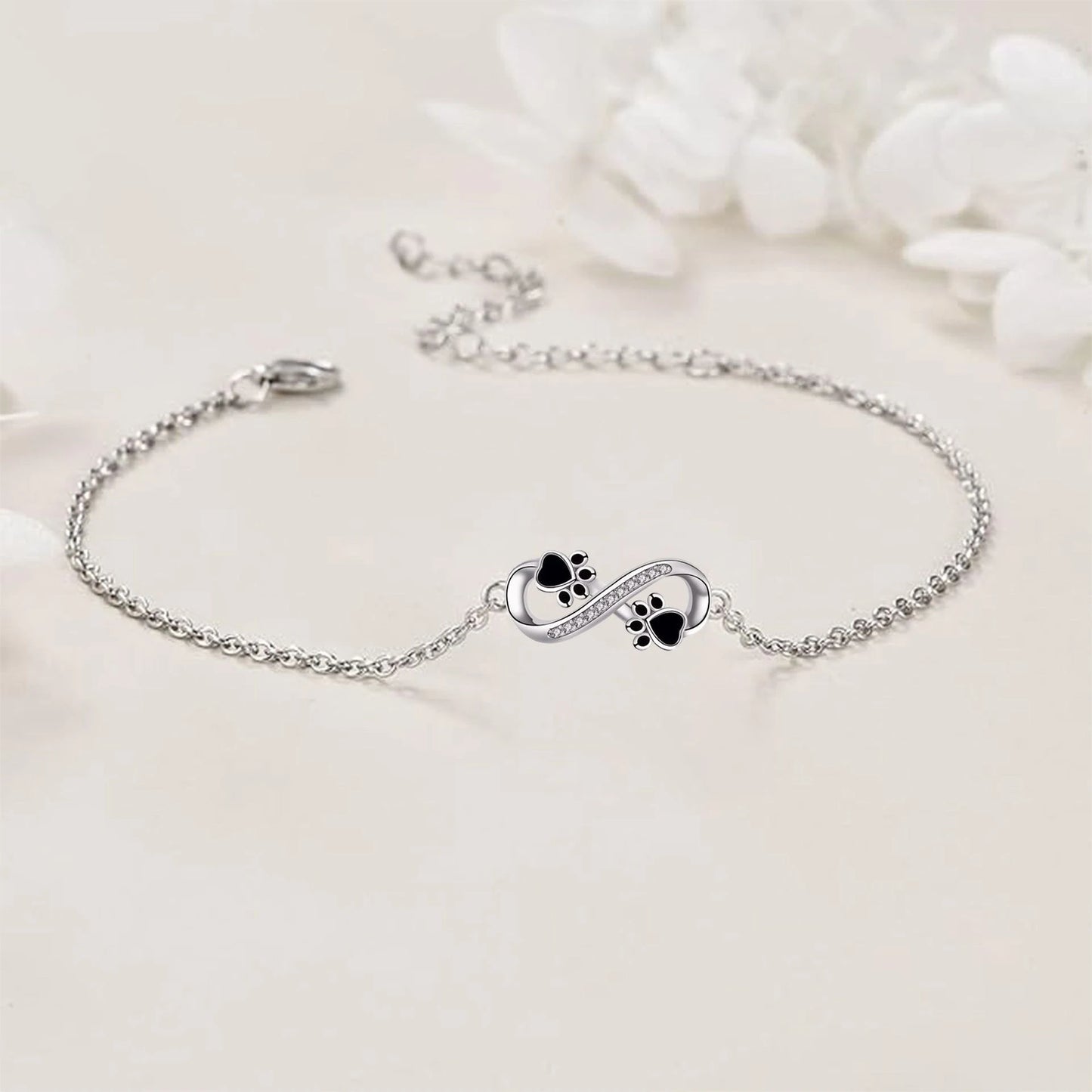 Pawprint Whisper — Adjustable Bracelet