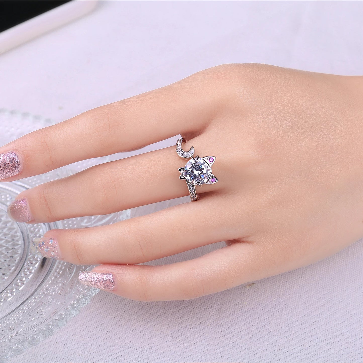 Amour Félin — 3ct Cat Statement Ring