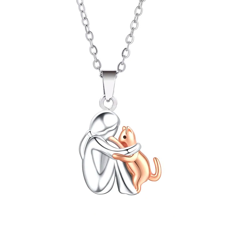 Soft Purr — Rose Pendant